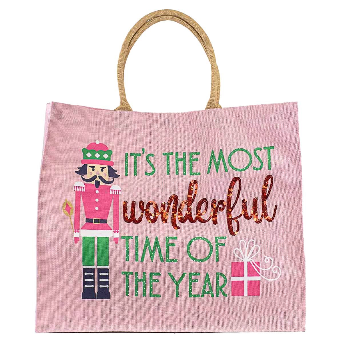 Most Wonderful Time Carryall Tote Light Pink/Multi 22x19x8