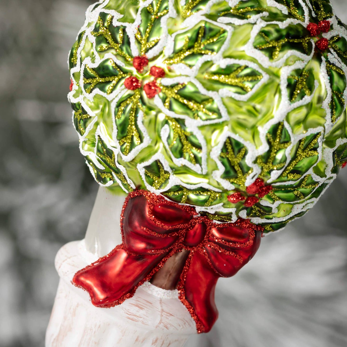 HOLLY TOPIARY ORNAMENT