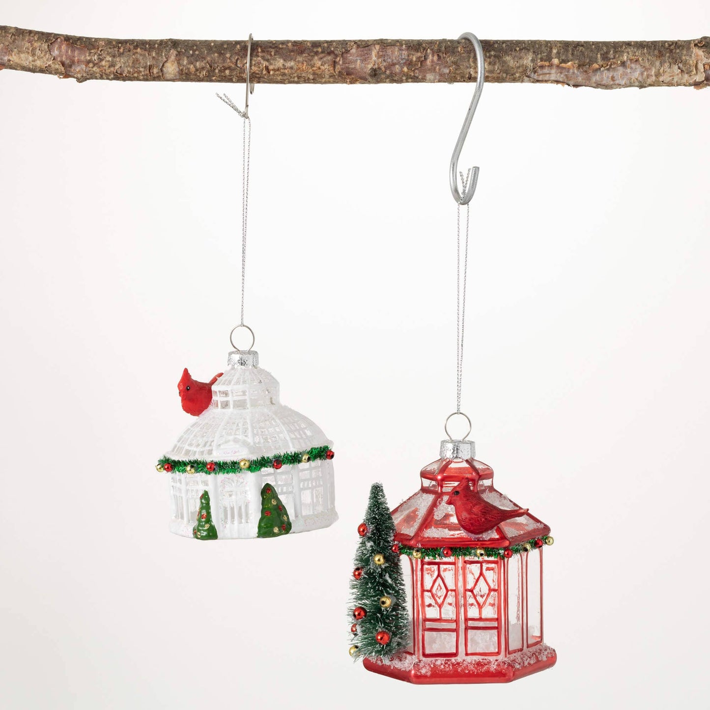 WINTER CONSERVATORY ORNAMENTS - Red