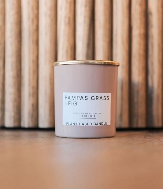 Pampas Grass & Fig Verde Lidded Jar