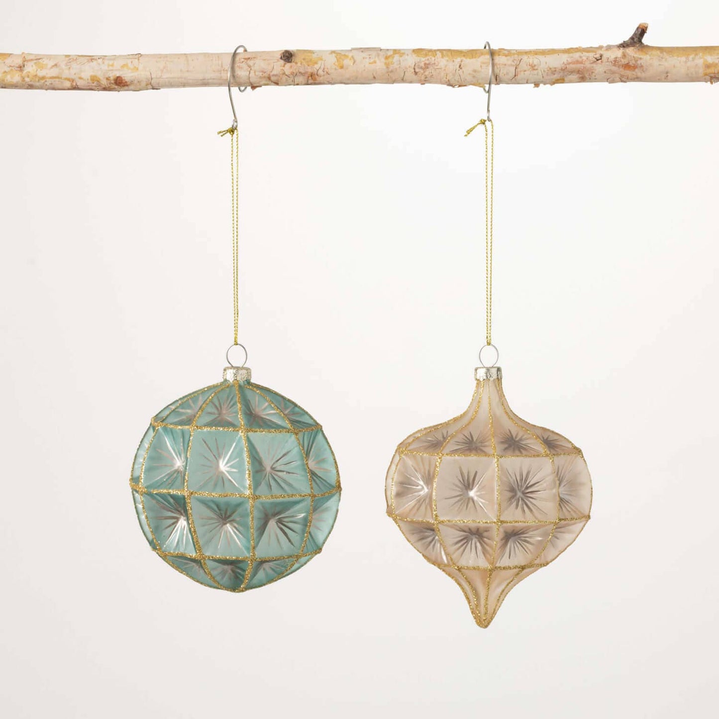 MERCURY GLASS ORNAMENT - Opaque