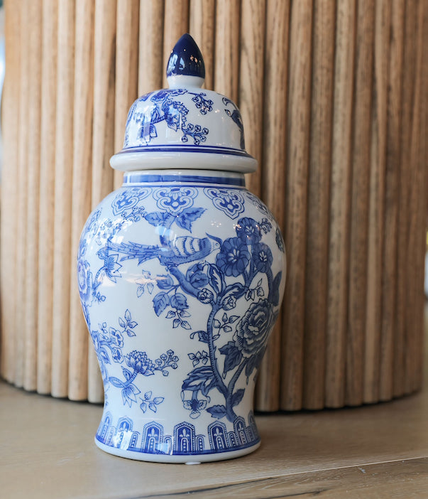 Blue and White Ginger Jar Medium