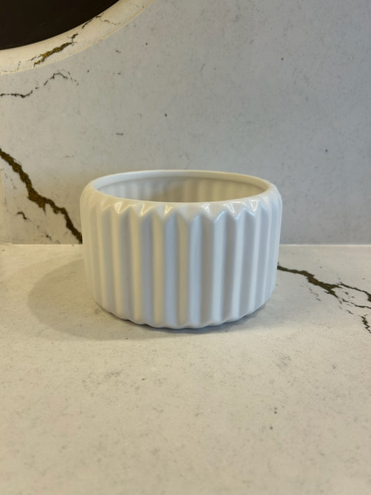 Stoneware Fluted Planter
