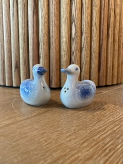 Vintage Blue & White Duck Salt & Pepper Shaker