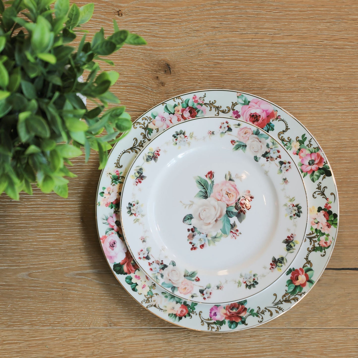 Vintage Pink Peony - Salad Plate