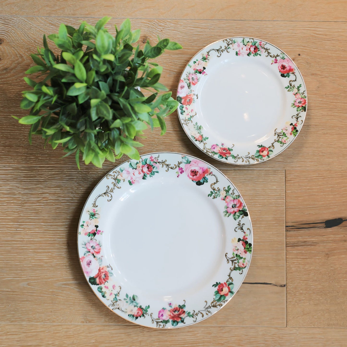 Luxury Vintage Pink Floral - Salad Plate