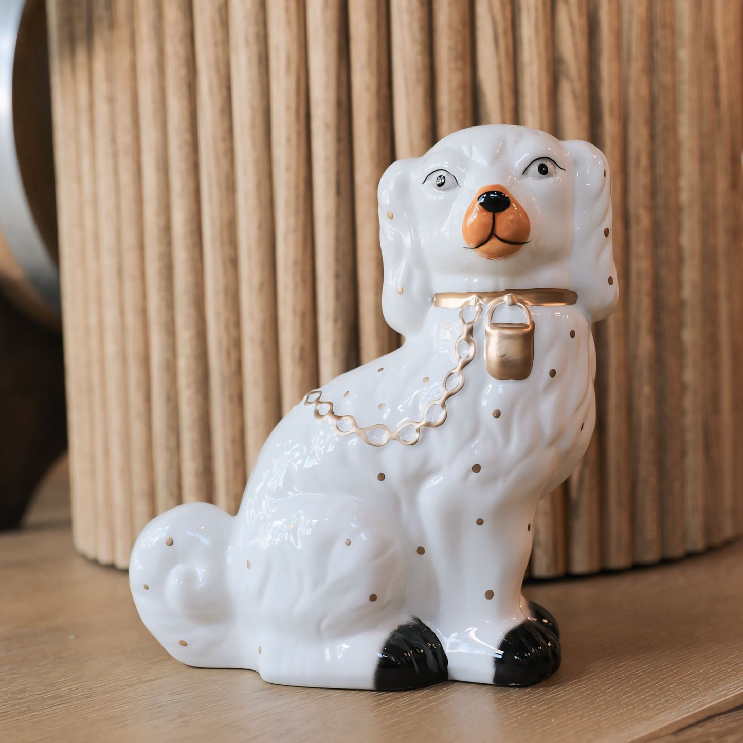 Hand-Painted Dolomite Vintage Reprod. Staffordshire