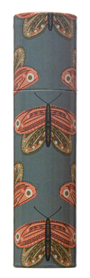 Safety Matches w/ Gold Tips in Tube Matchbox w/ Moth