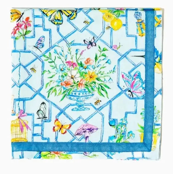 Wonderland Napkins Blue 20x20