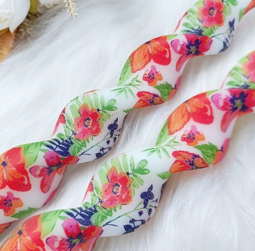 Flowers Plants Taper Candles-Long / 2-pack