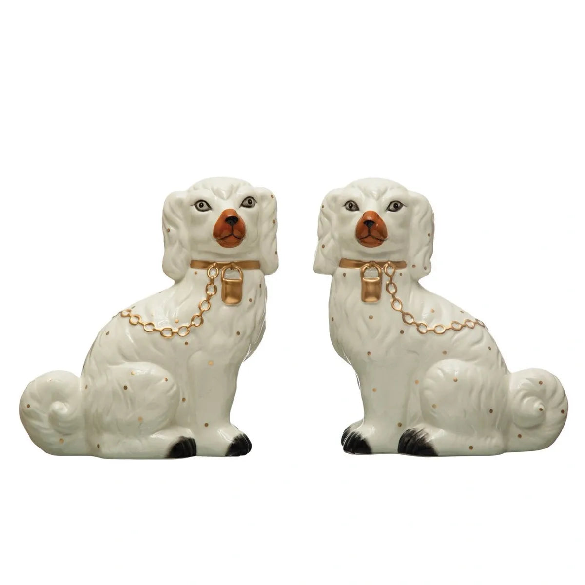 Hand-Painted Dolomite Vintage Reprod. Staffordshire