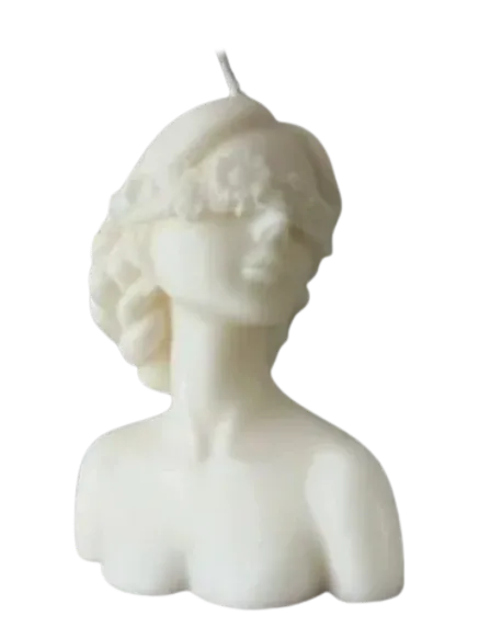 Handmade Flower Blindfolded Girl Candle (Scented)