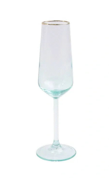 RAINBOW GREEN CHAMPAGNE FLUTE