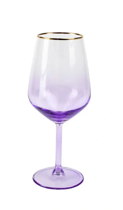 RAINBOW AMETHYST WINE GLASS