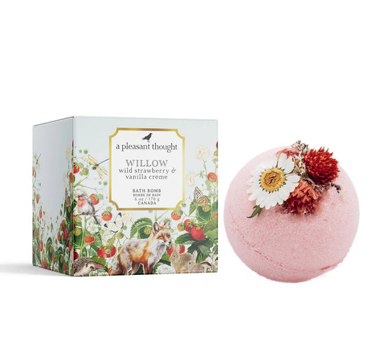 WILLOW | WILD STRAWBERRY & VANILLA CRÈME | BATH BOMB