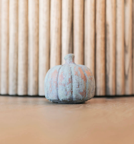 Stockholm Pumpkin   Antique Green   4"