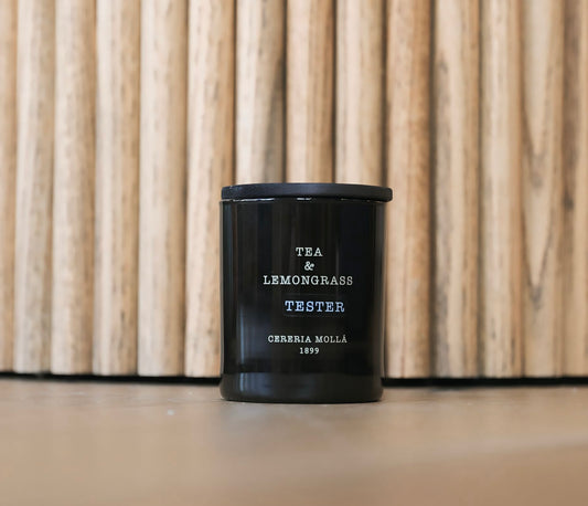 8oz Tea & Lemongrass Candle - Black