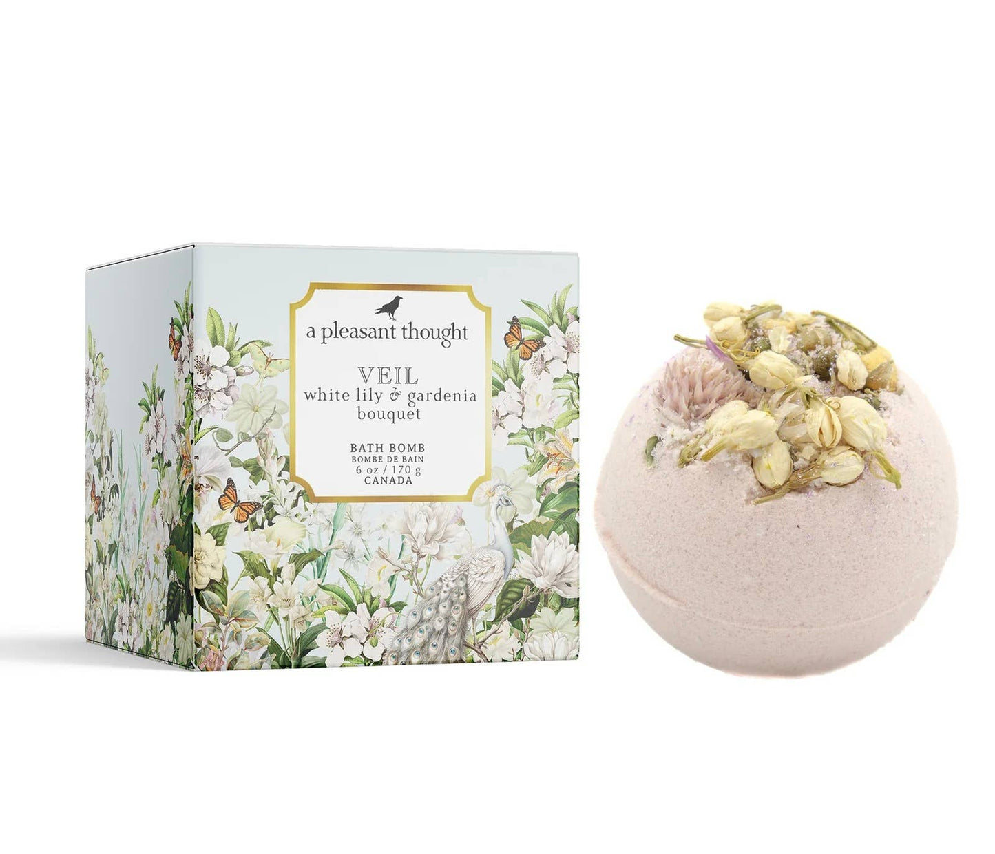 VEIL | WHITE LILY & GARDENIA BOUQUET | BATH BOMB