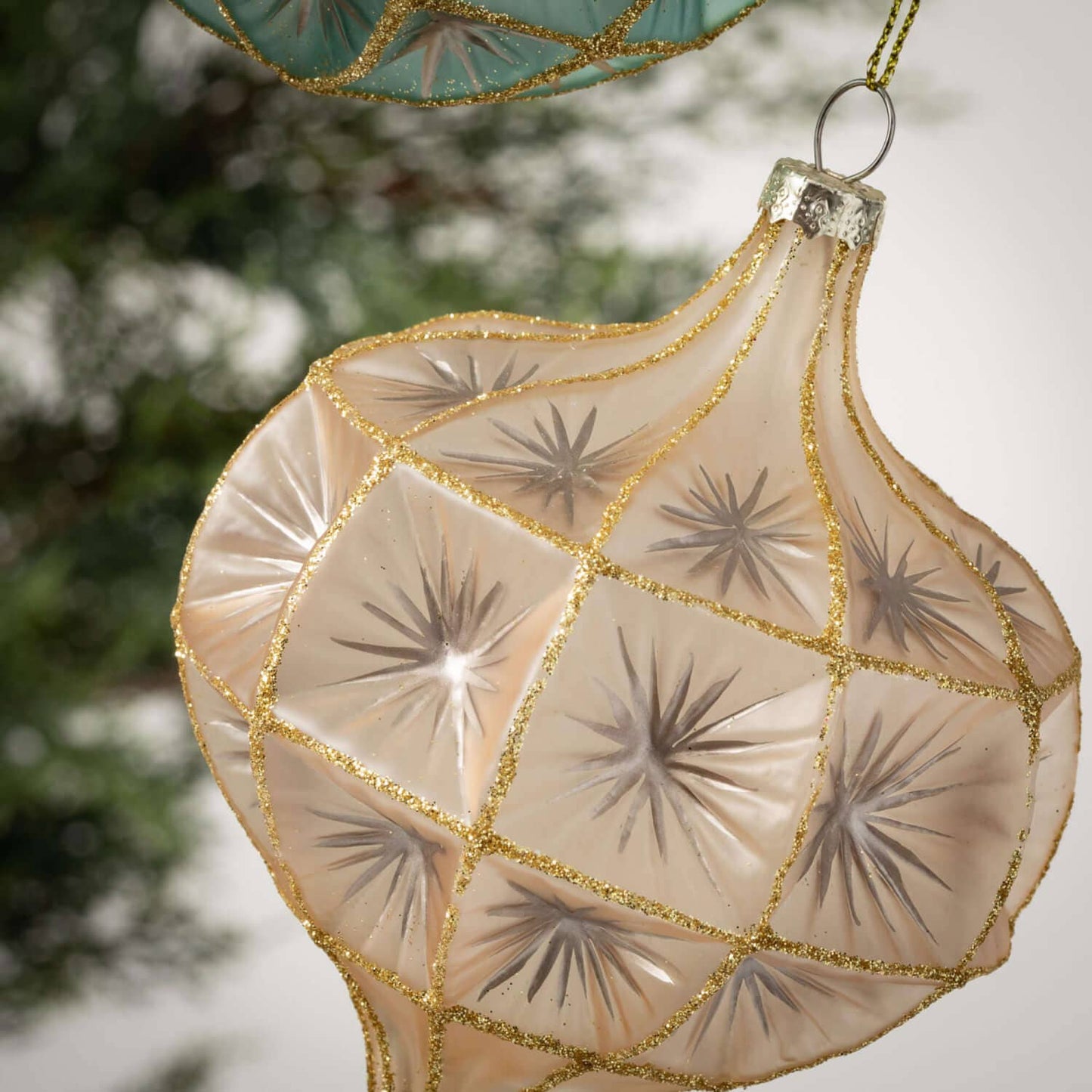 MERCURY GLASS ORNAMENT - Opaque