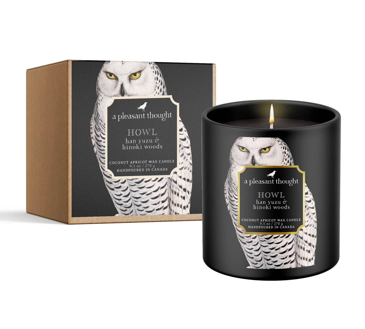 HOWL | HAN YUZU & HINOKI WOODS | RAVEN CANDLE