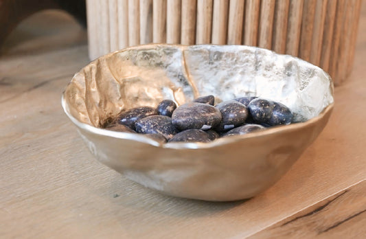 Gold Hammered Bowl