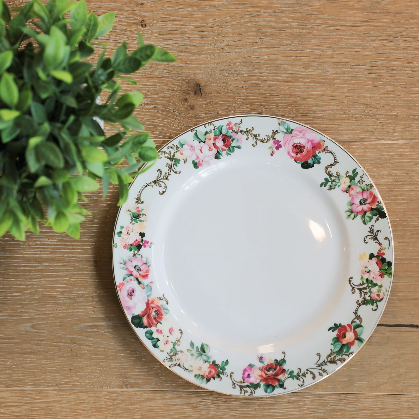 Luxury Vintage Pink Floral - Dinner Plate