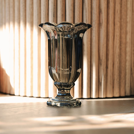 Vintage Flower Vase Small Olive