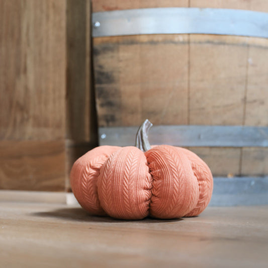 Small Plush Terracotta Pumpkin Fall Autumn Décor