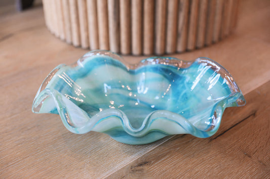 ONDA GLASS GREEN LARGE BOWL