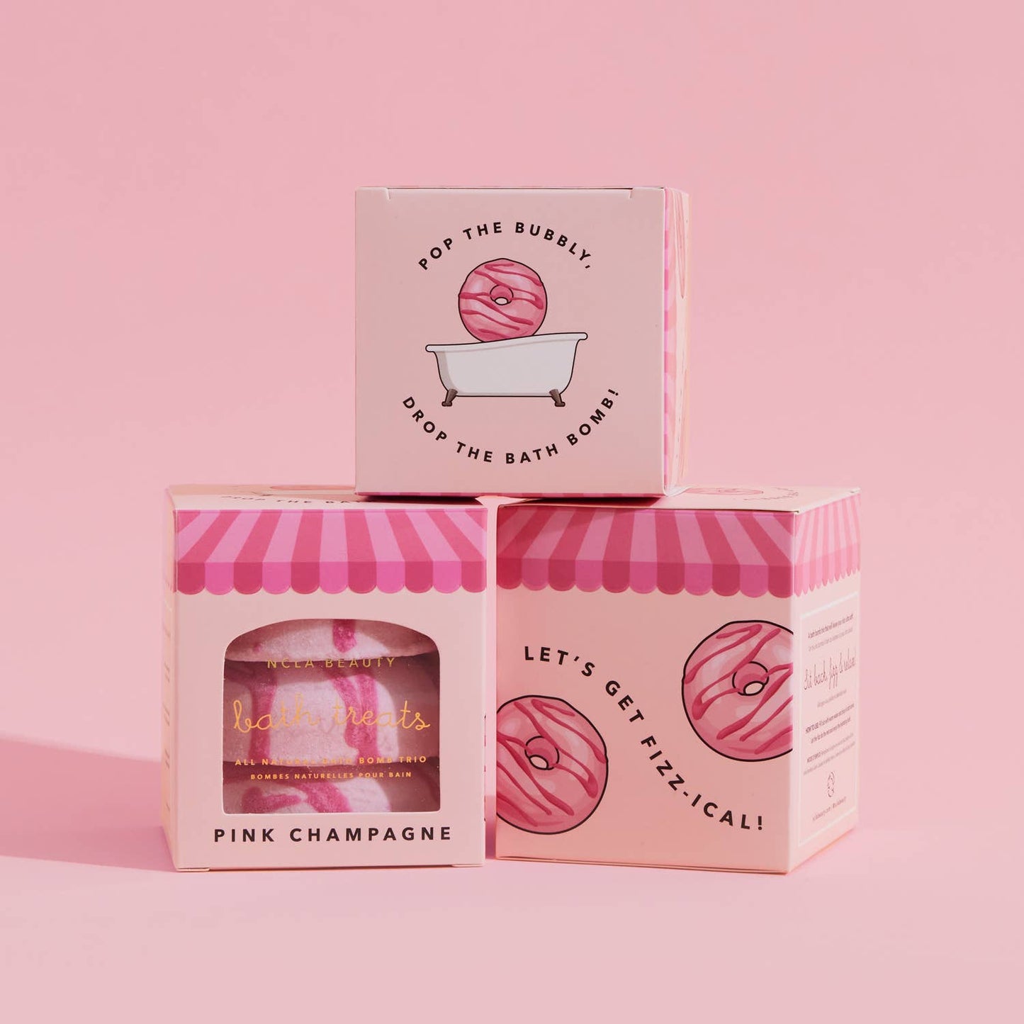 Pink Champagne Bath Treats (3 pc bath bomb set)