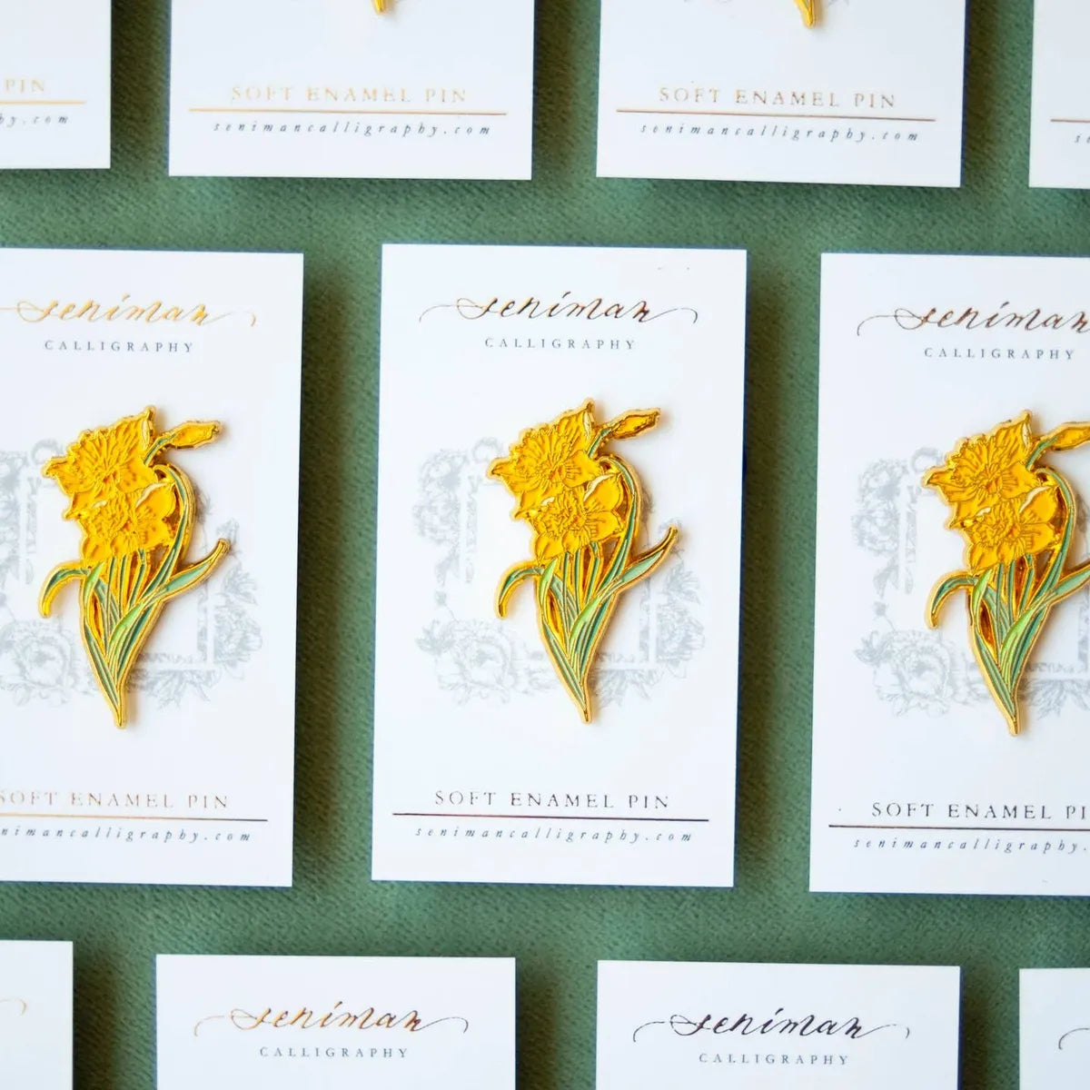 Yellow Daffodil Gold Soft Enamel Pin