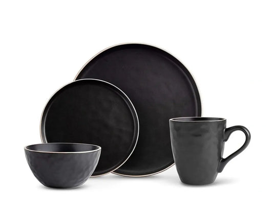 Textured Cereal Bowl- Black