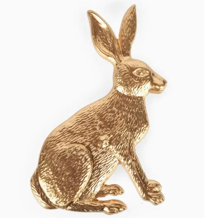 Gold Rabbit Napkin Rings 4pk