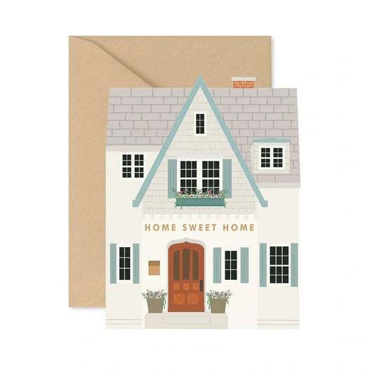 Home Sweet Home Shutters Folded Greeting Card