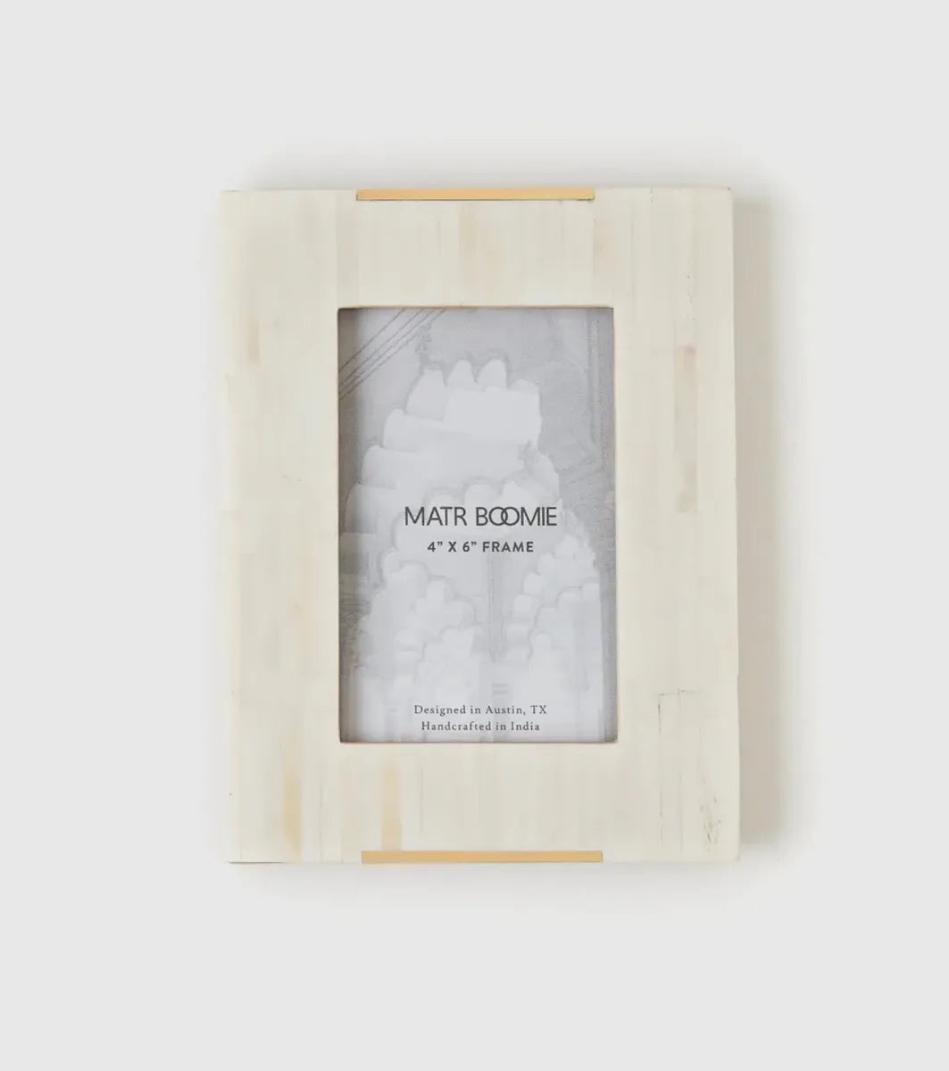 Mukhendu Carved Bone Frame 4x6