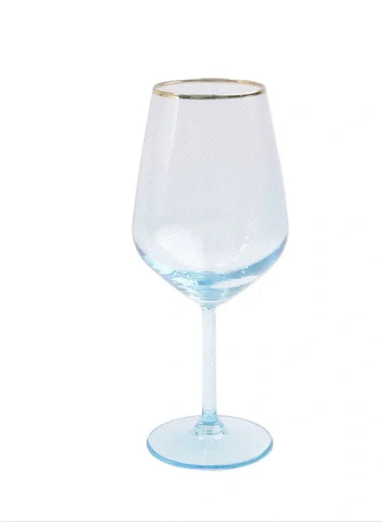 RAINBOW TURQUOISE WINE GLASS
