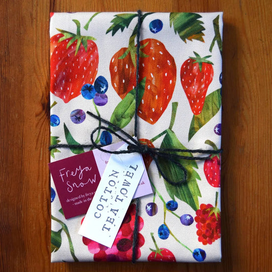 Berry Burst Tea Towel